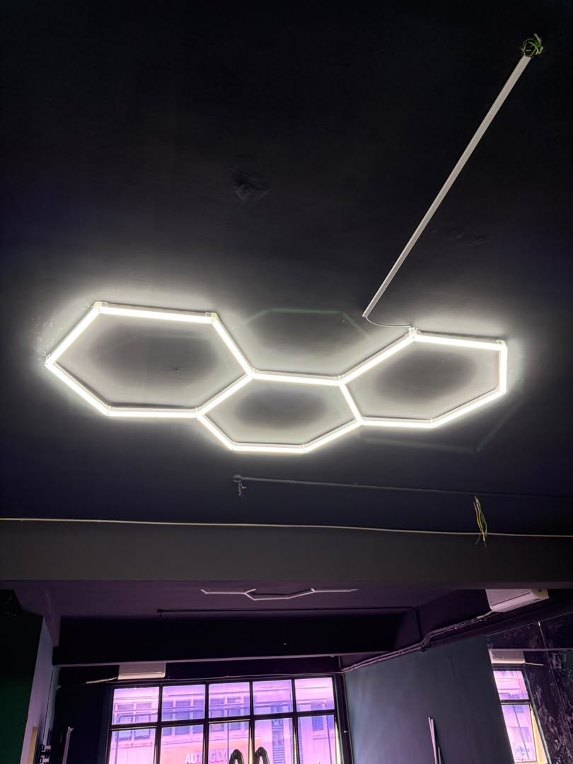 Hexagon LED ceiling lights